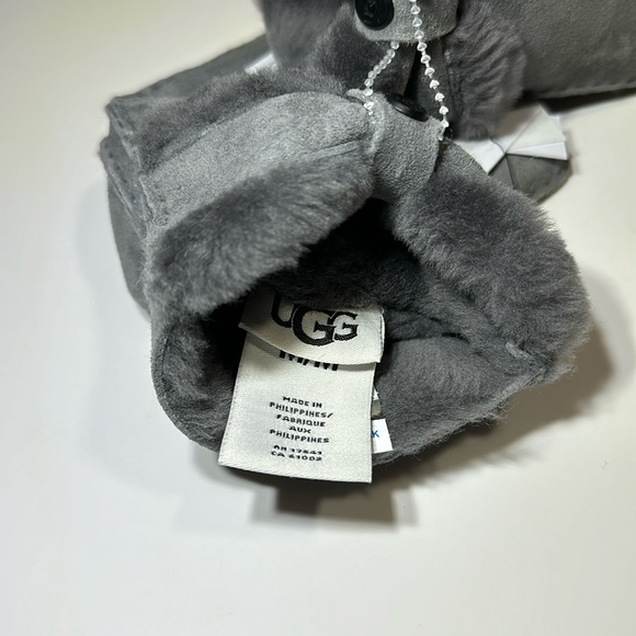 🔥🔥🔥NEW UGG Sheepskin Leather Turned Bow Gloves Medium - Picture 6 of 7